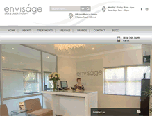 Tablet Screenshot of envisageskintherapy.co.za